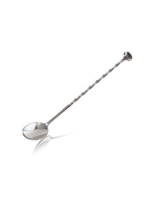 Lingurita rasucita pentru cocktailuri, inox - Vacu Vin